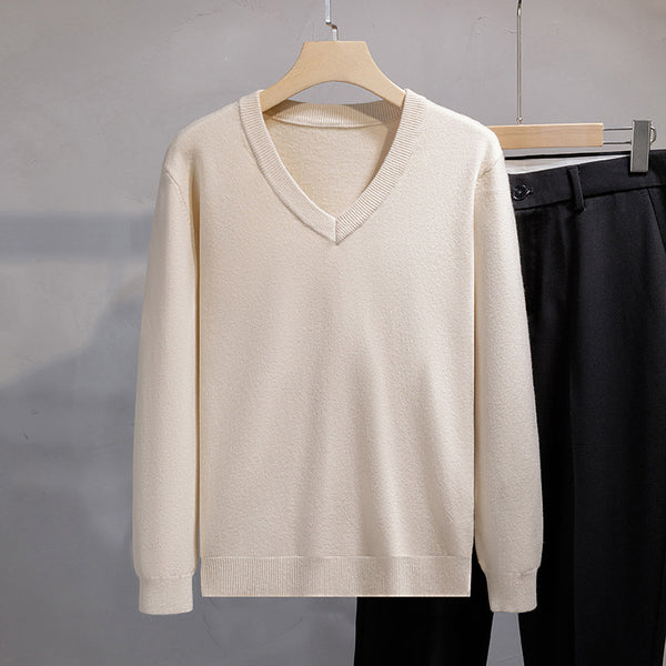 Men's Pullover Long Sleeve Fashion Bottoming Shirt Top - Fit Angle