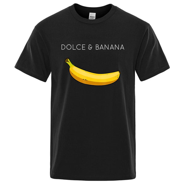 Dolce Banana Fashion Print Men T-shirts - Fit Angle
